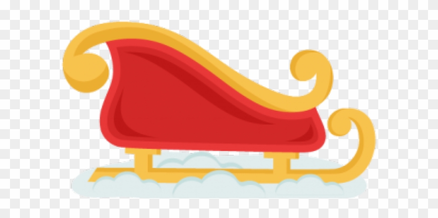 Sleigh Clipart Cute - Png Download