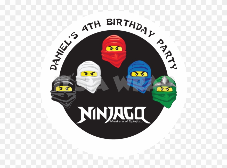 Ninjago Lego Party Box Stickers Clipart