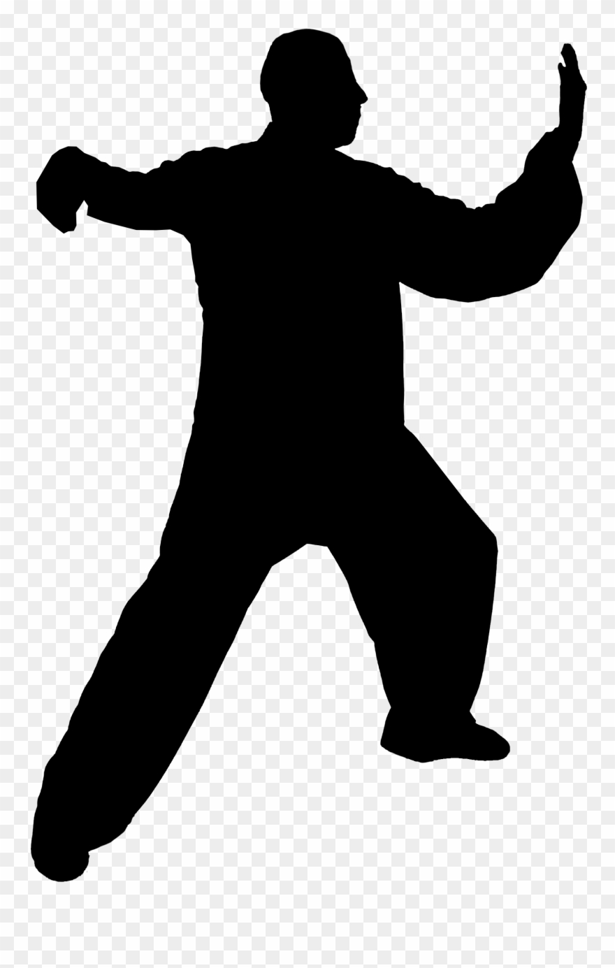 Taiji Silhouette Architecture Material Sources Clipart
