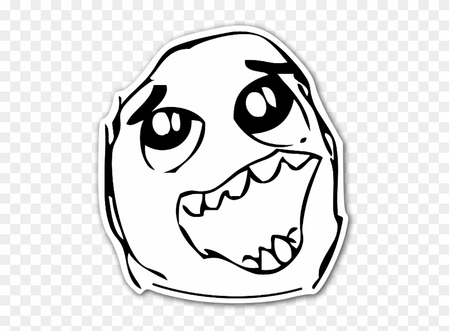 Rage Face Happy Daaah Clipart