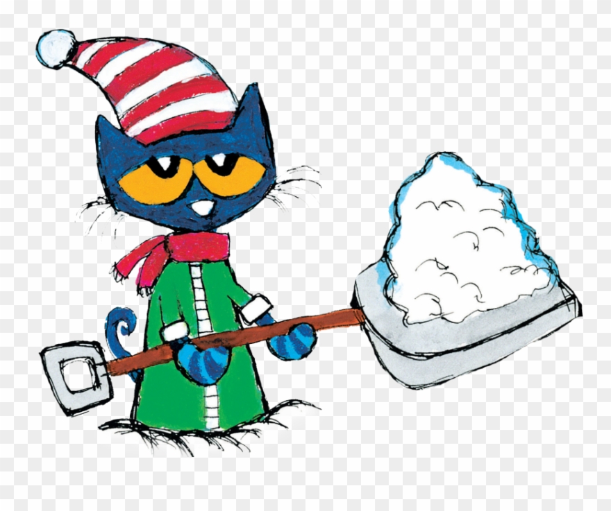 Pete Shoveling Snow Clipart