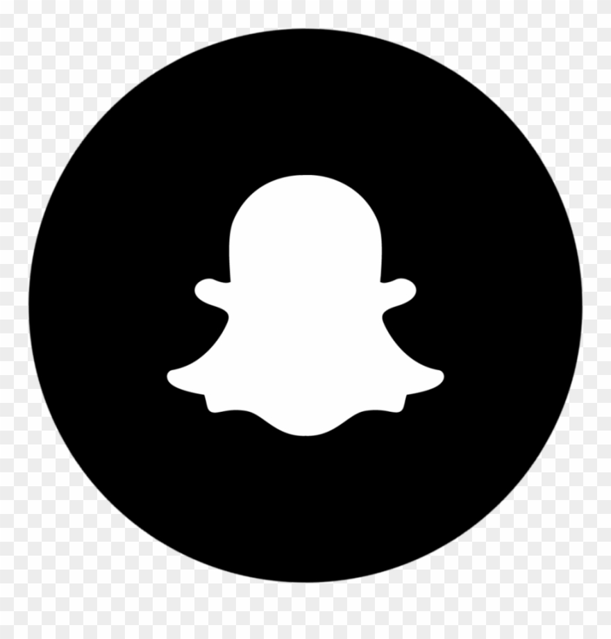 Snapchat Clipart Black And White - Png Download
