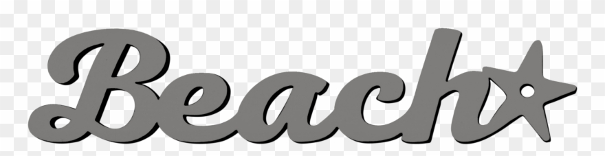 Beach Tiny Word Clipart