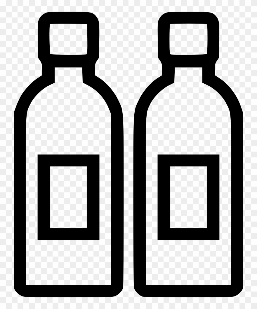Two Bottles Comments Clipart