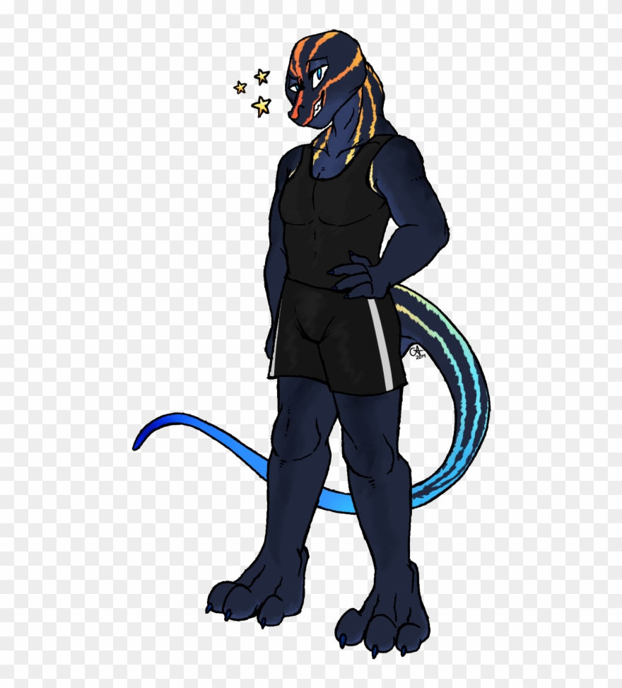 A Slinky Skink Clipart