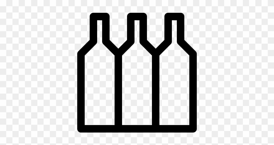 Bottles Rubber Stamp Clipart