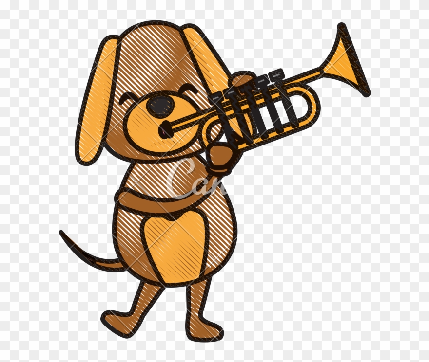 Transparent Trumpet Cartoon Clipart