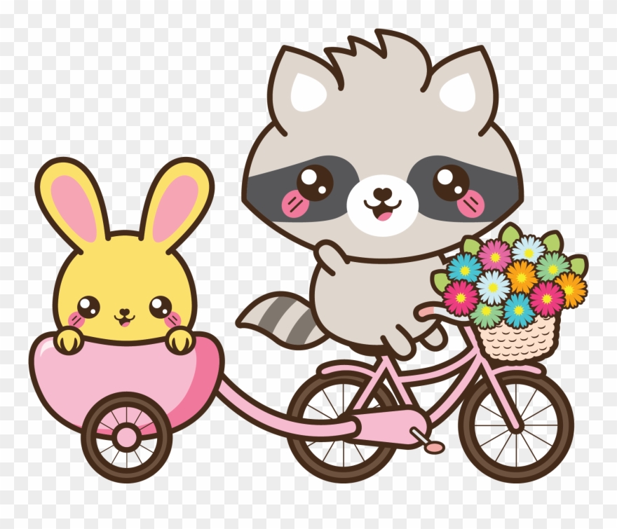 Raccoon Bunny Clipart