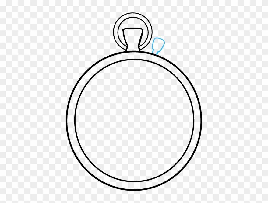How To Draw Pocket Watch Clipart
