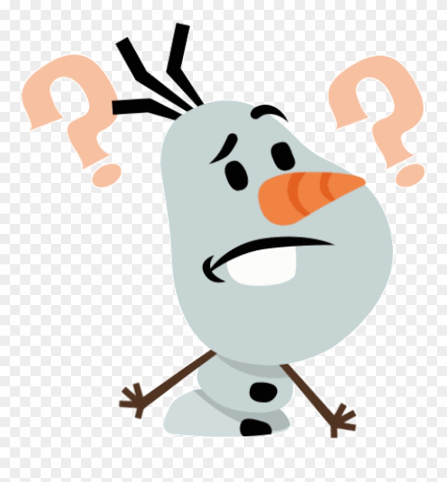 What Confused Olaf Snowmanfreetoedit Clipart