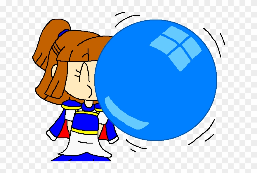 Arle And Her Blue Bubble Gum By Pokegirlrules Clipart