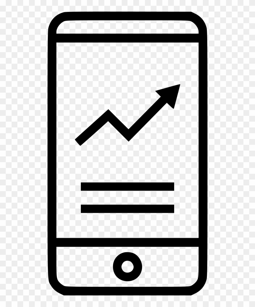 Cell Phone Analytics Analyze Data Graph Comments Clipart