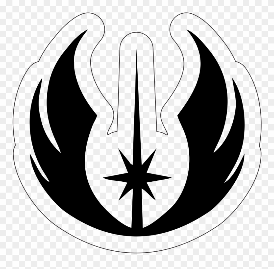 Star Wars Clip Art Black And White - Png Download