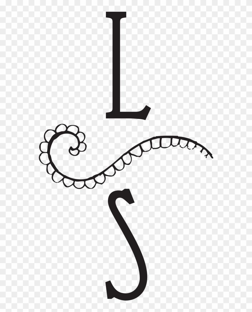 Festival Monogram Swirl Stamp Clipart