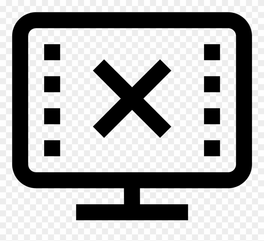 Not Showing Video Frames Icon Clipart