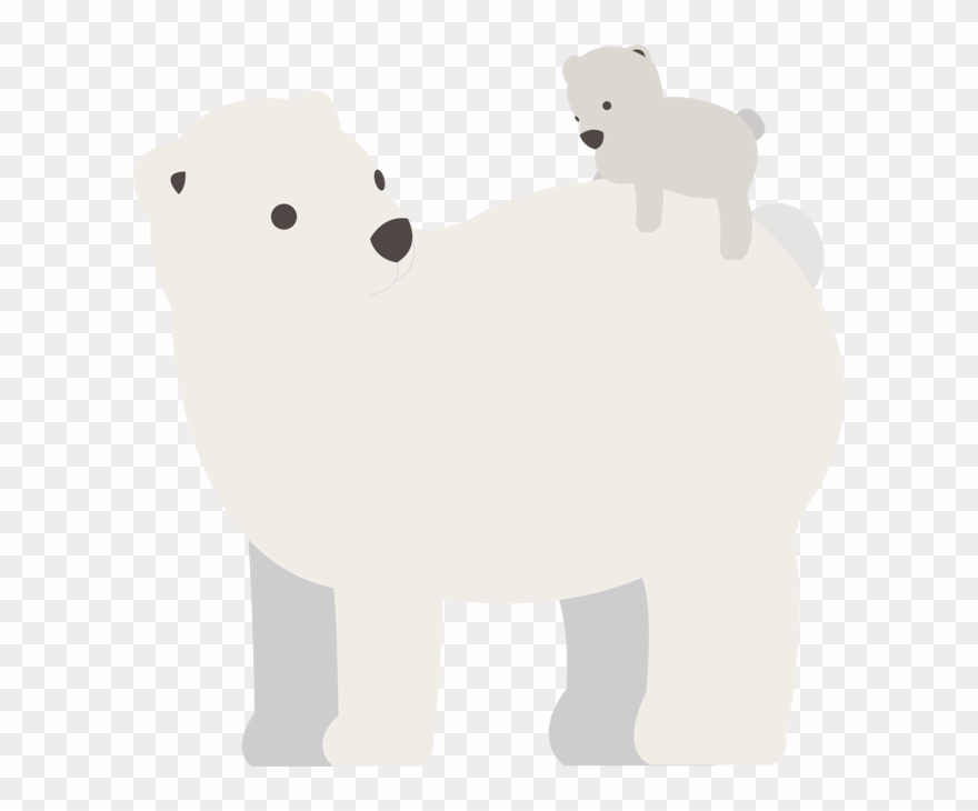 Polar Bear Mother's Day Card Clipart