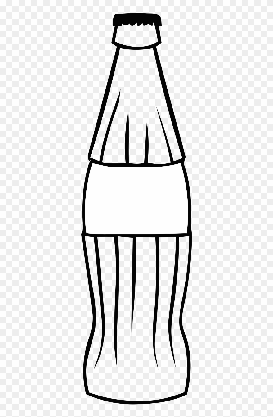 Coke Clipart Black And White - Png Download