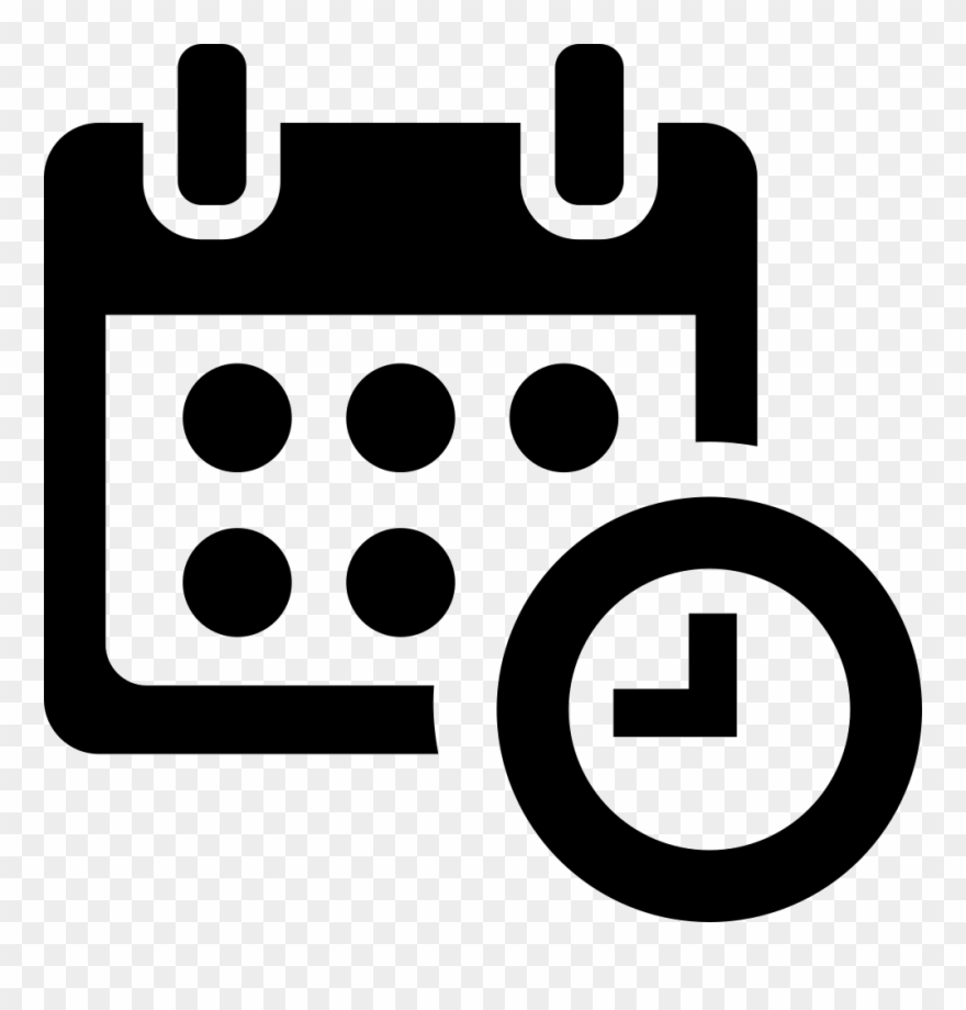 Calendar And Clock Time Administration And Organization Clipart