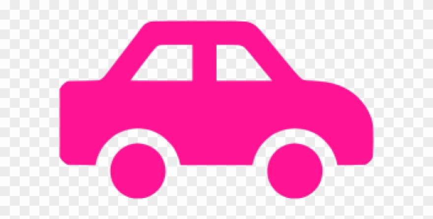 Car Icons Pink Clipart