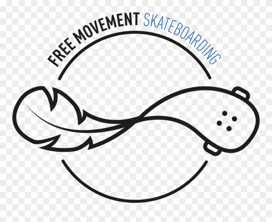Free Movement Skateboarding Clipart