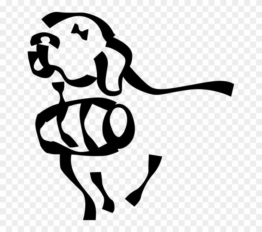 Vector Illustration Of St Bernard Ski Patrol And Rescue Clipart