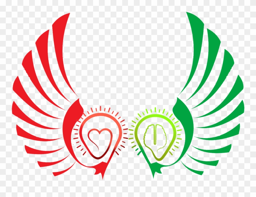 The Two Wings Of Heart & Mind Clipart