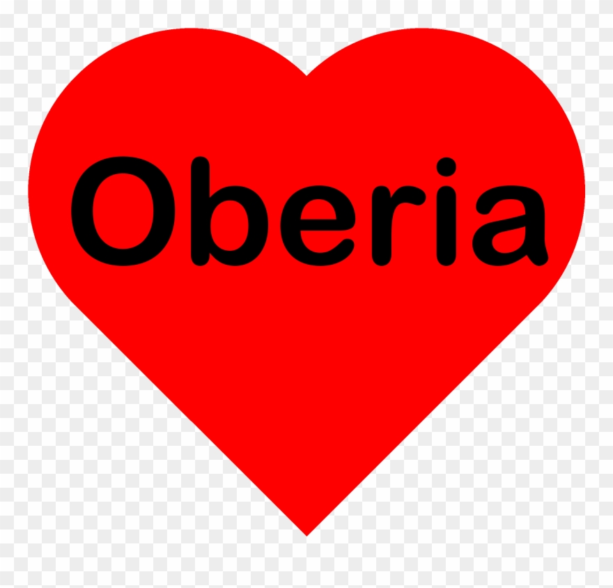 Oberia Name In A Red Heart Shirts Clipart