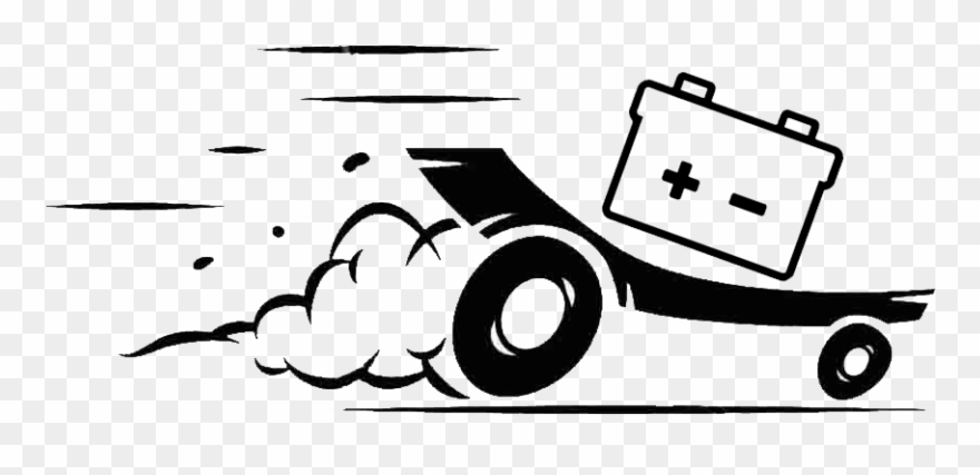 Battery Fast Delivery Clipart