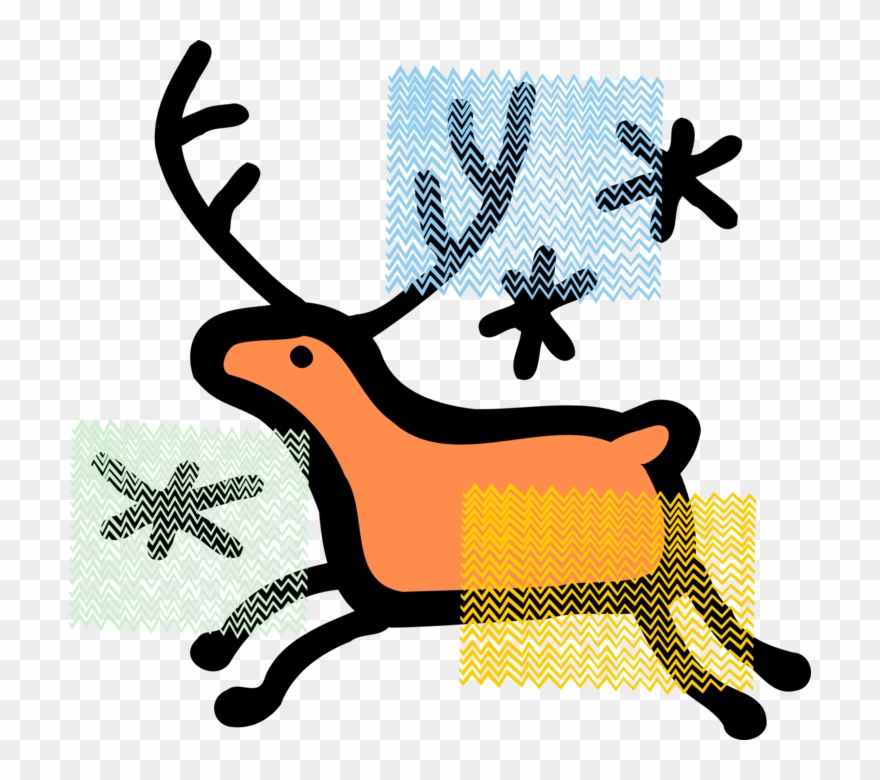 Vector Santa Reindeer Clipart