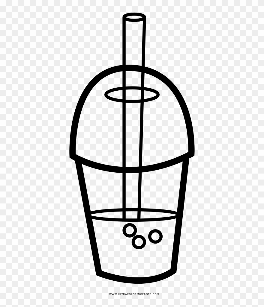 Boba Coloring Page Clipart
