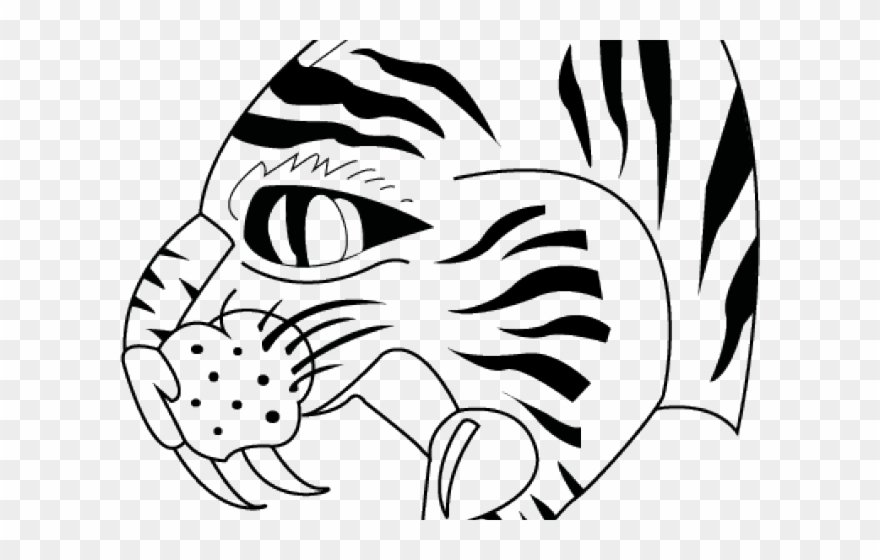 Tiger Tattoos Clipart Head - Png Download
