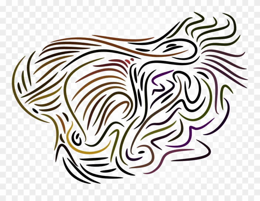 Abstract Swirling Lines Clipart