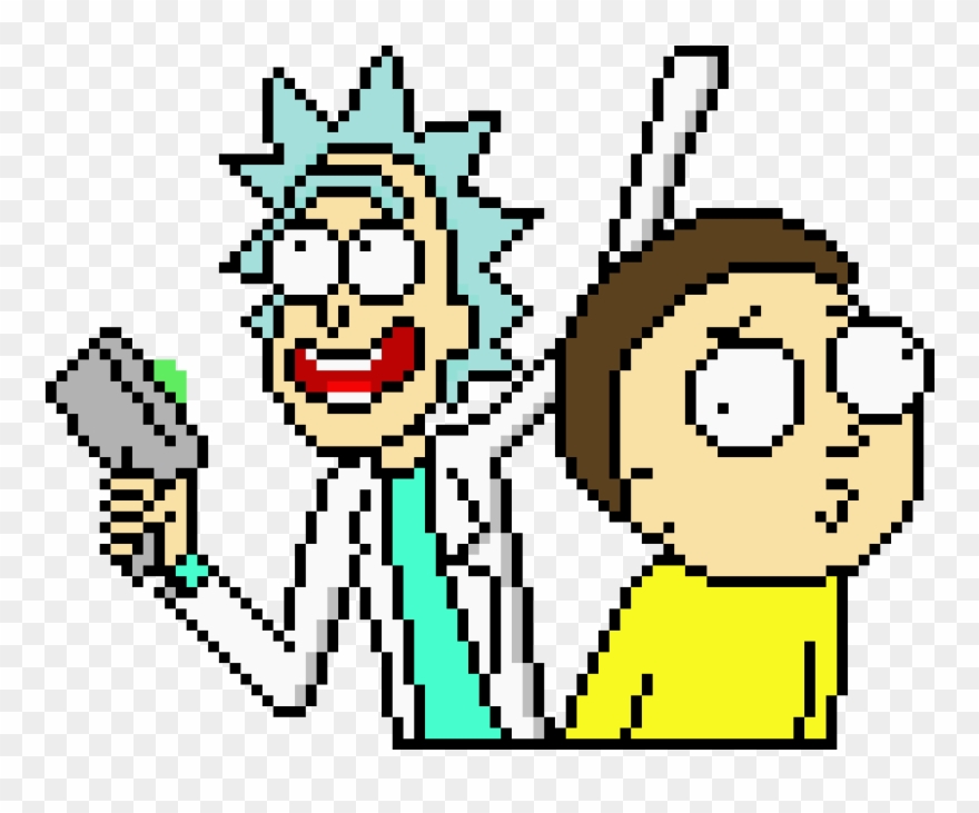 Rick And Morty Pixel Art Clipart