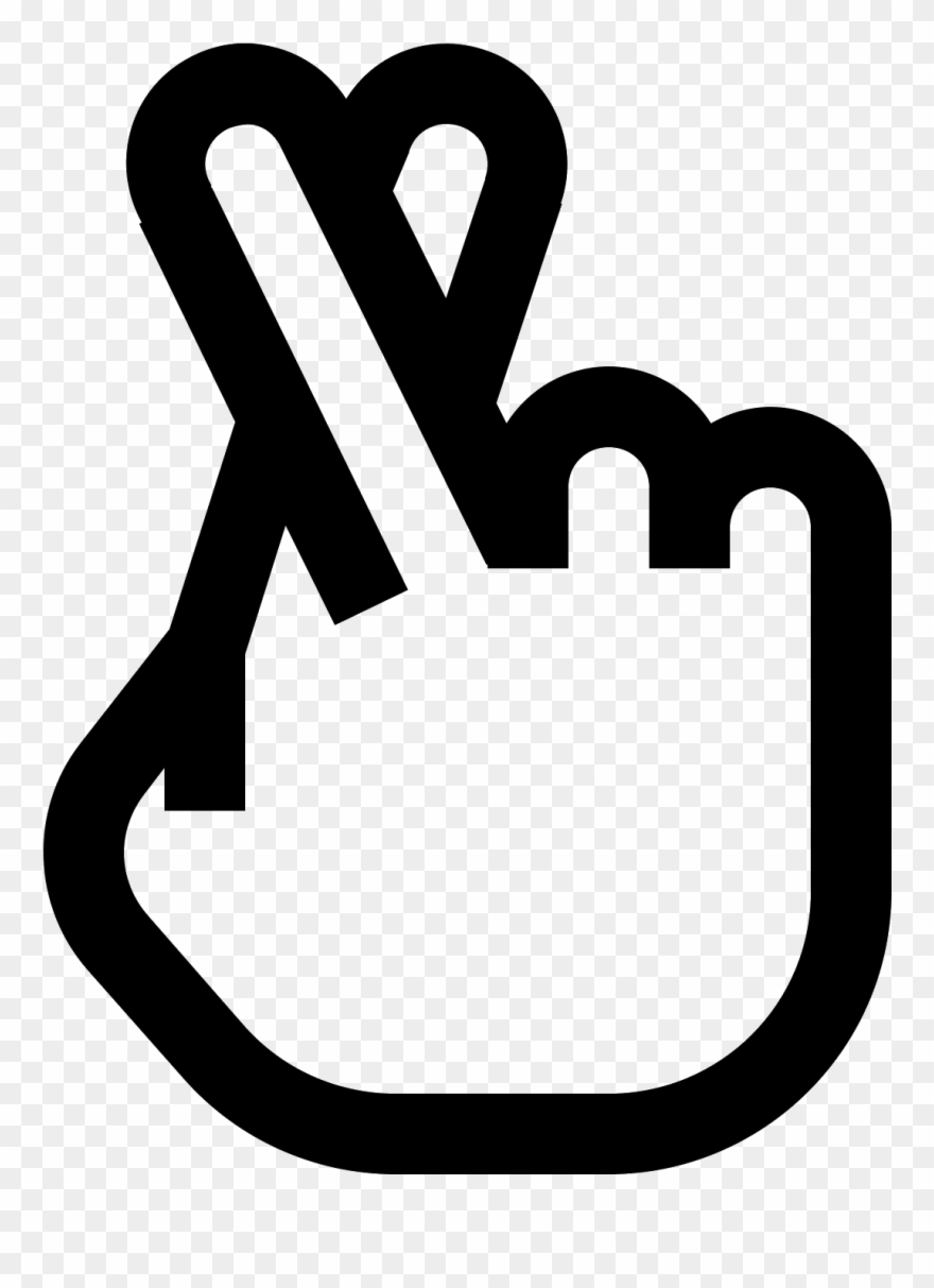 Fingers Crossed Icon Clipart