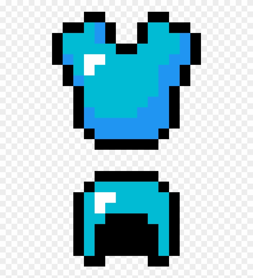 Minecraft Diamond Helmet And Breastplate Clipart