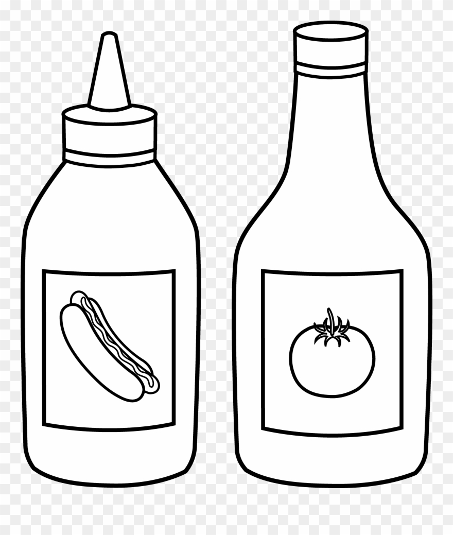 Clipart Of Sauce, Acknowledged And White How - Png Download