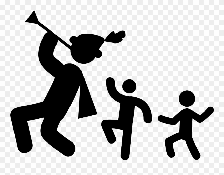 Troubadour With Kids Comments Clipart