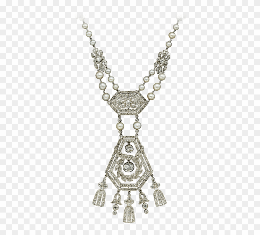 Pin Clip Art Diamond Necklace - Png Download