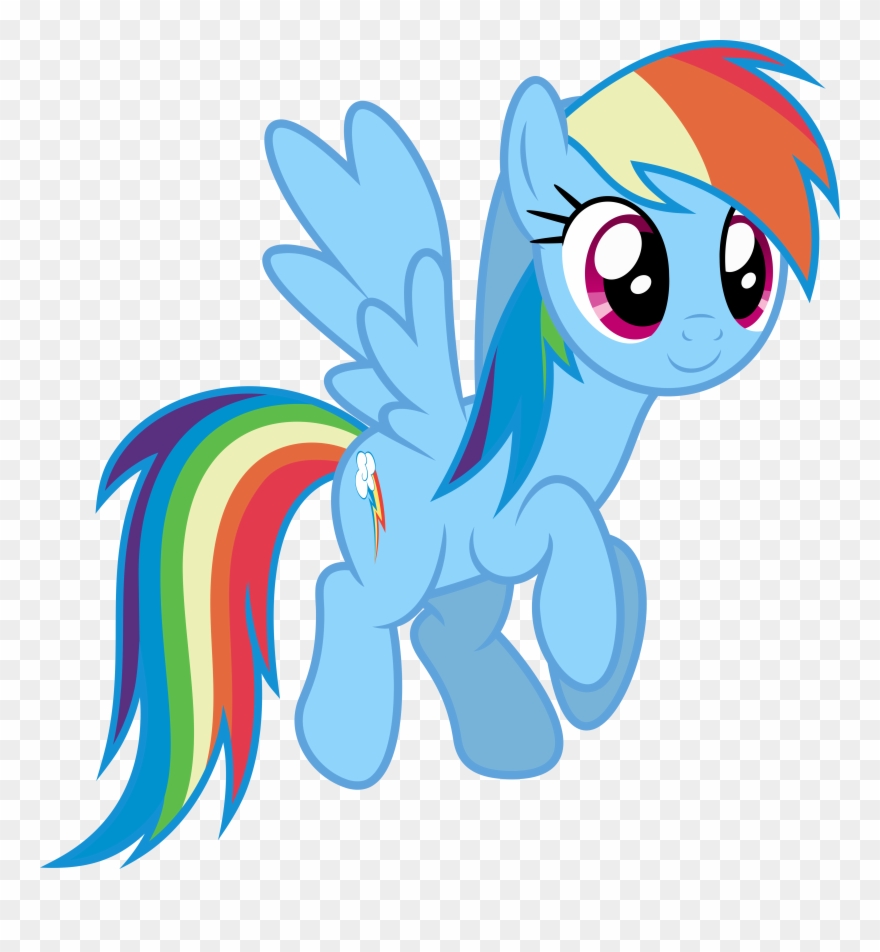 Mlp Fim Rainbow Dash Vector Clipart
