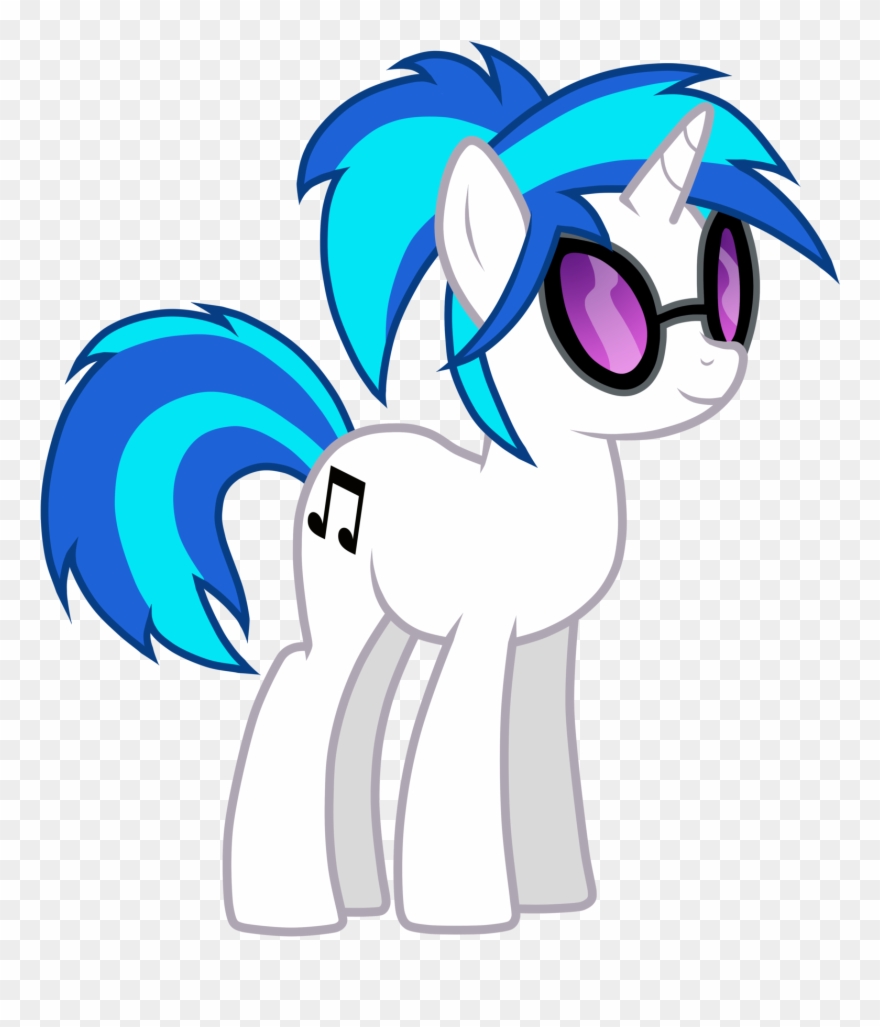 Vinyl Scratch With A Ponytail By Jennieoo-d5g51o0 Clipart