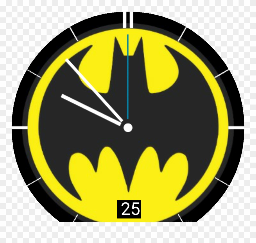 Batman Analog Watch Face Preview Clipart