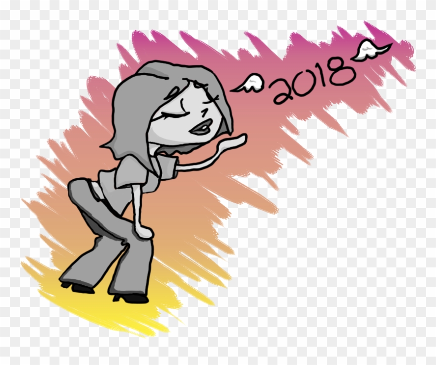 Goodbye 2018 - Clipart