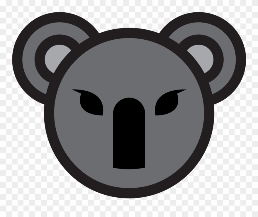 Koala Bear Clip Art Black And White Png Download (2830252) PinClipart
