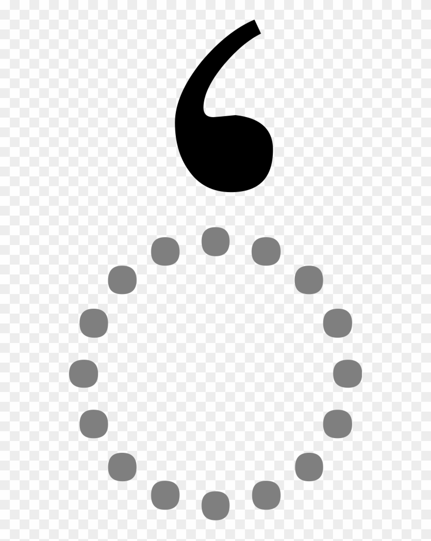 Turned Comma Above Clipart