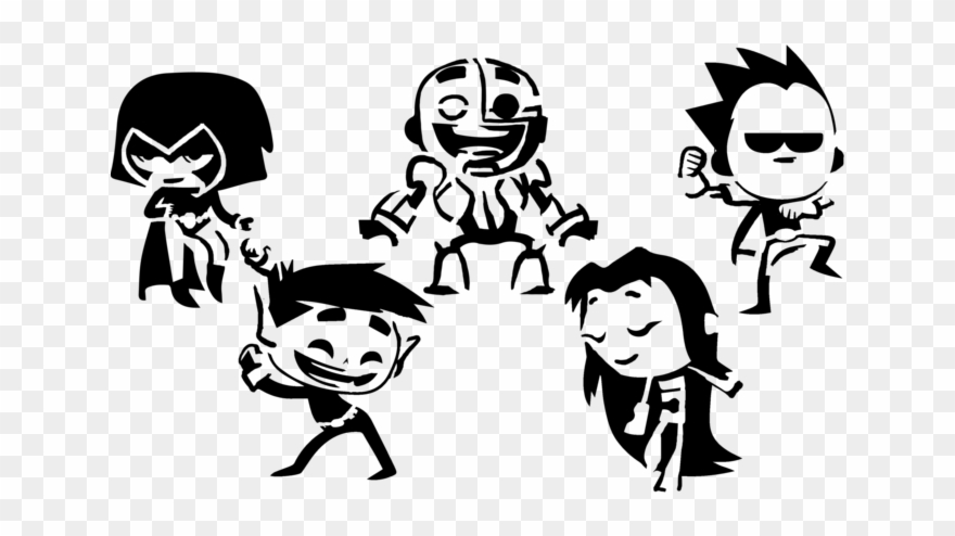 [o] "chibi Teen Titans Go " Clipart