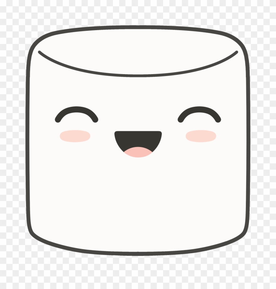 Super Happy Marshmallow Clipart