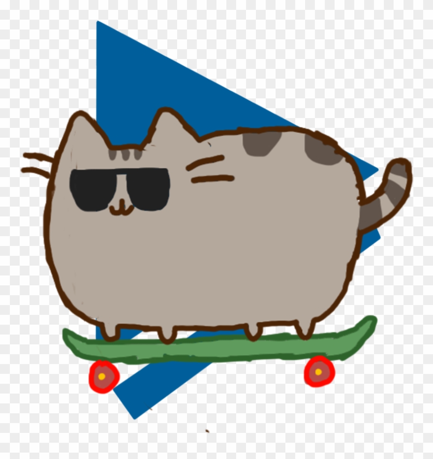 Pusheen With Sunnies [art Trade] By Clipart