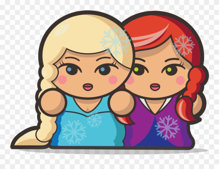 Elsa & Anna Will Freeze With Happiness The Stage, Inside Clipart