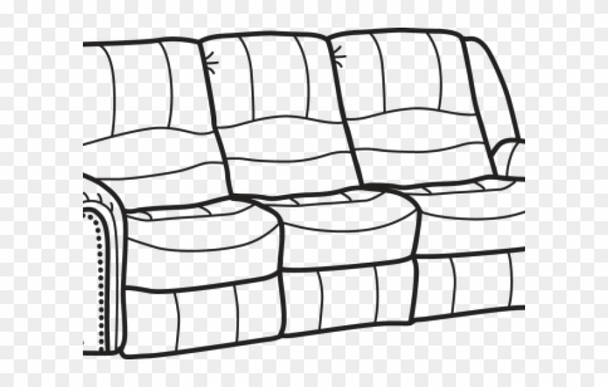 Sofa Clipart Recliner - Png Download