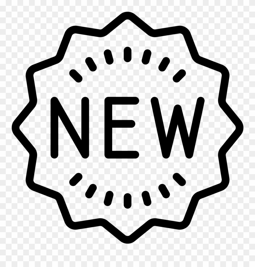 The Word New Is In A Thirteen Point Star Clipart